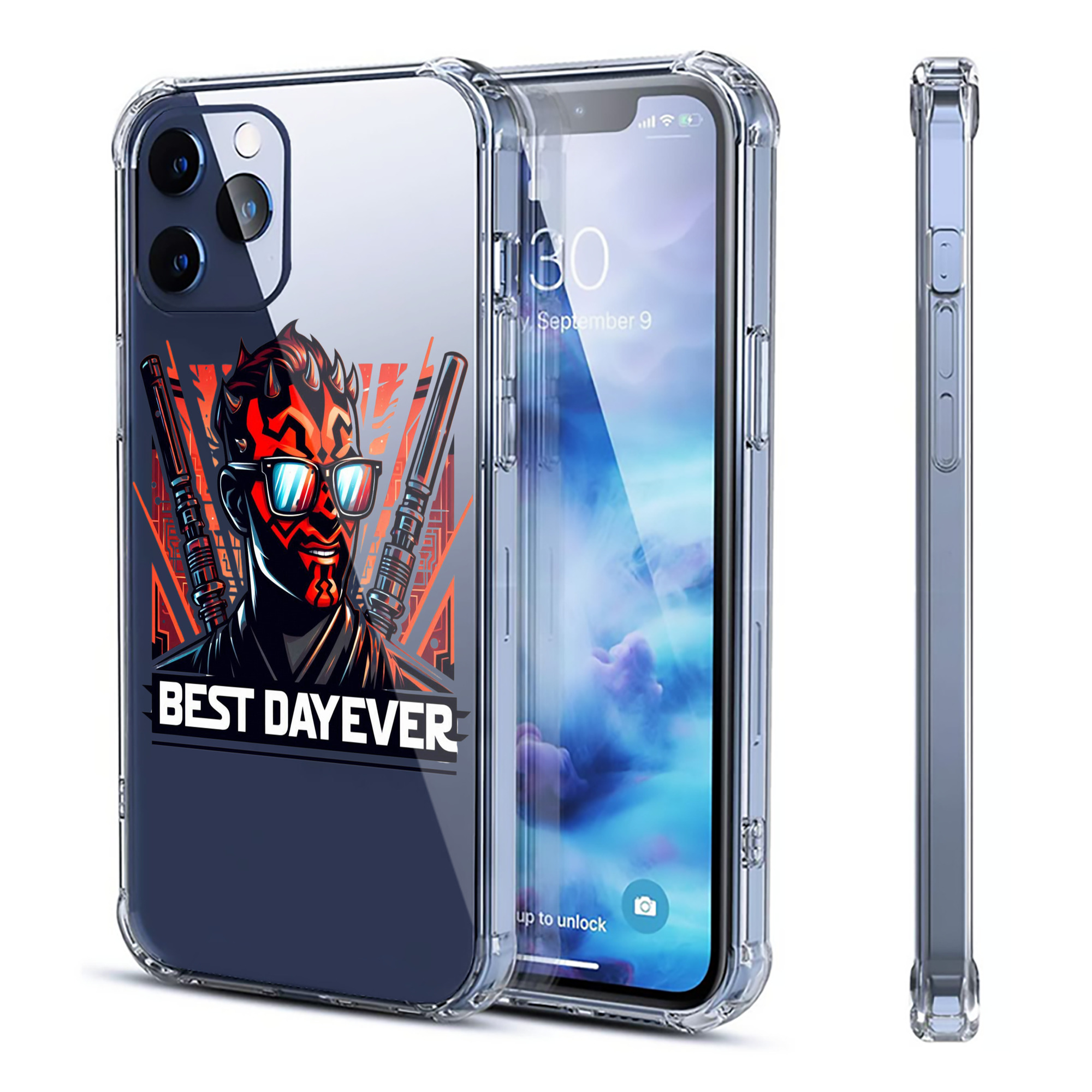 （画像用） スター・ウォーズ Star Wars 【iPhone 12シリーズ対応】透明スマホケース（クリアソフトケース）